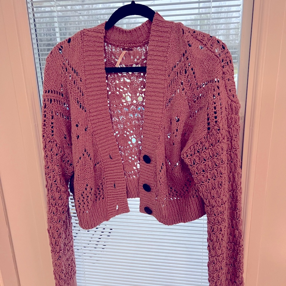 Free People Crop Cardigan